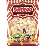 Sweeto Jelly Sweets Fizzy Fruit Flavoured Sugar Cake 1kg Bag